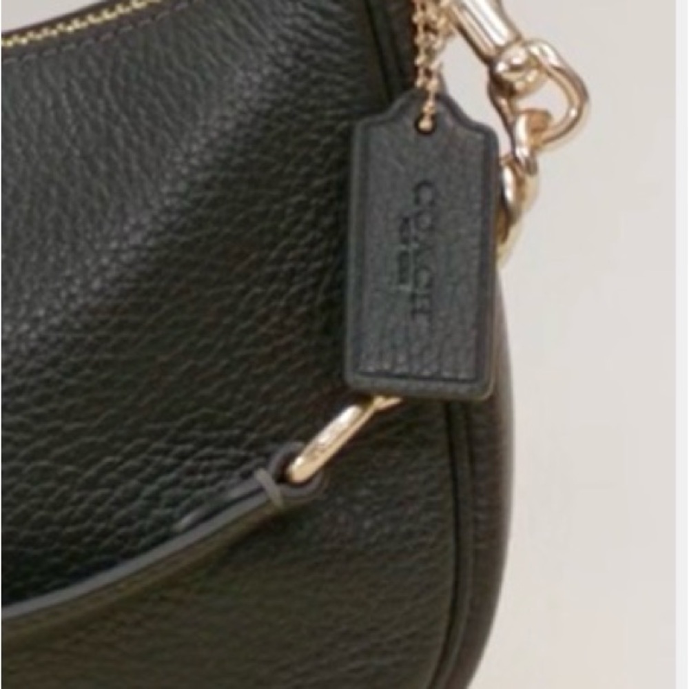 SOLD‼️  Coach Black Leather Charm